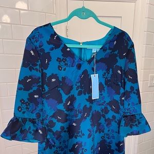 Draper James Cutout Floral A-Line Dress